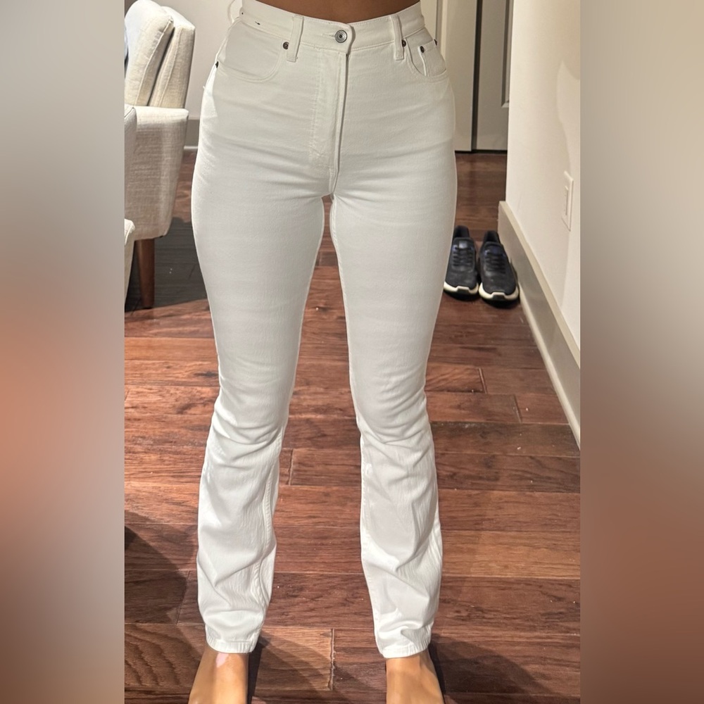 Abercrombie slim straight ultra high rise